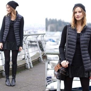 Uniqlo blue puffer vest